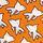 open page with product: Fish Out of Water Motif Print Silk Tie - Orange