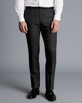 Texture Suit Trousers - Grey