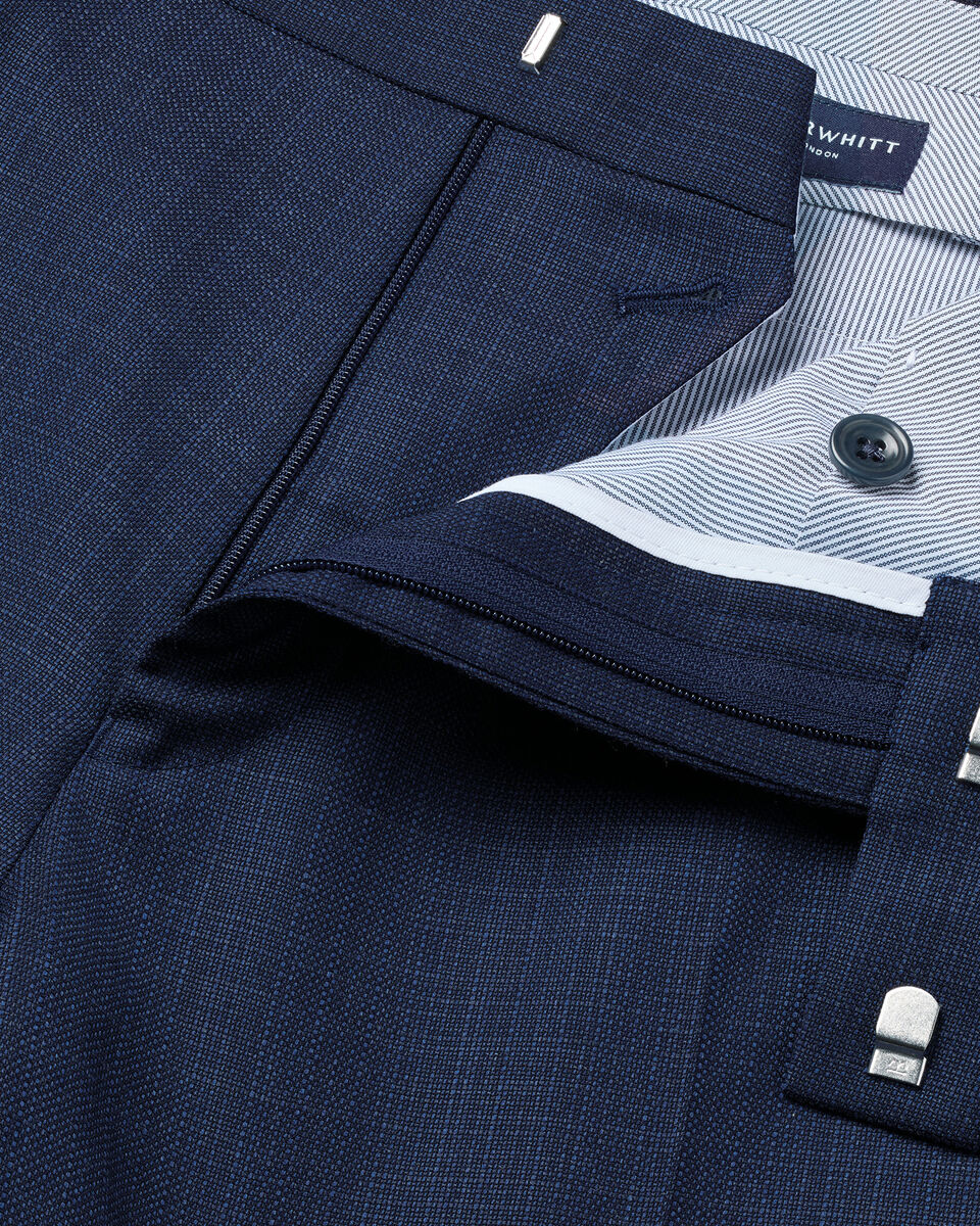 Italian Luxury Suit Trousers - Indigo
