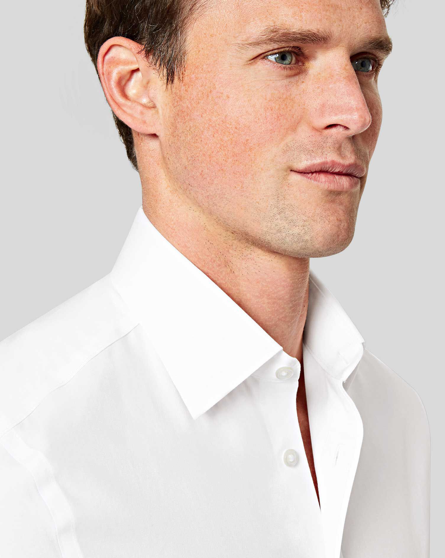 Non-Iron Tyrwhitt Cool Poplin Short 