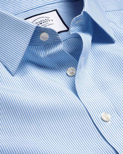 Non-Iron Bengal Stripe Shirt - Sky Blue