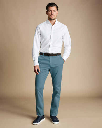 Ultimate Non-Iron Chinos - Mid Blue