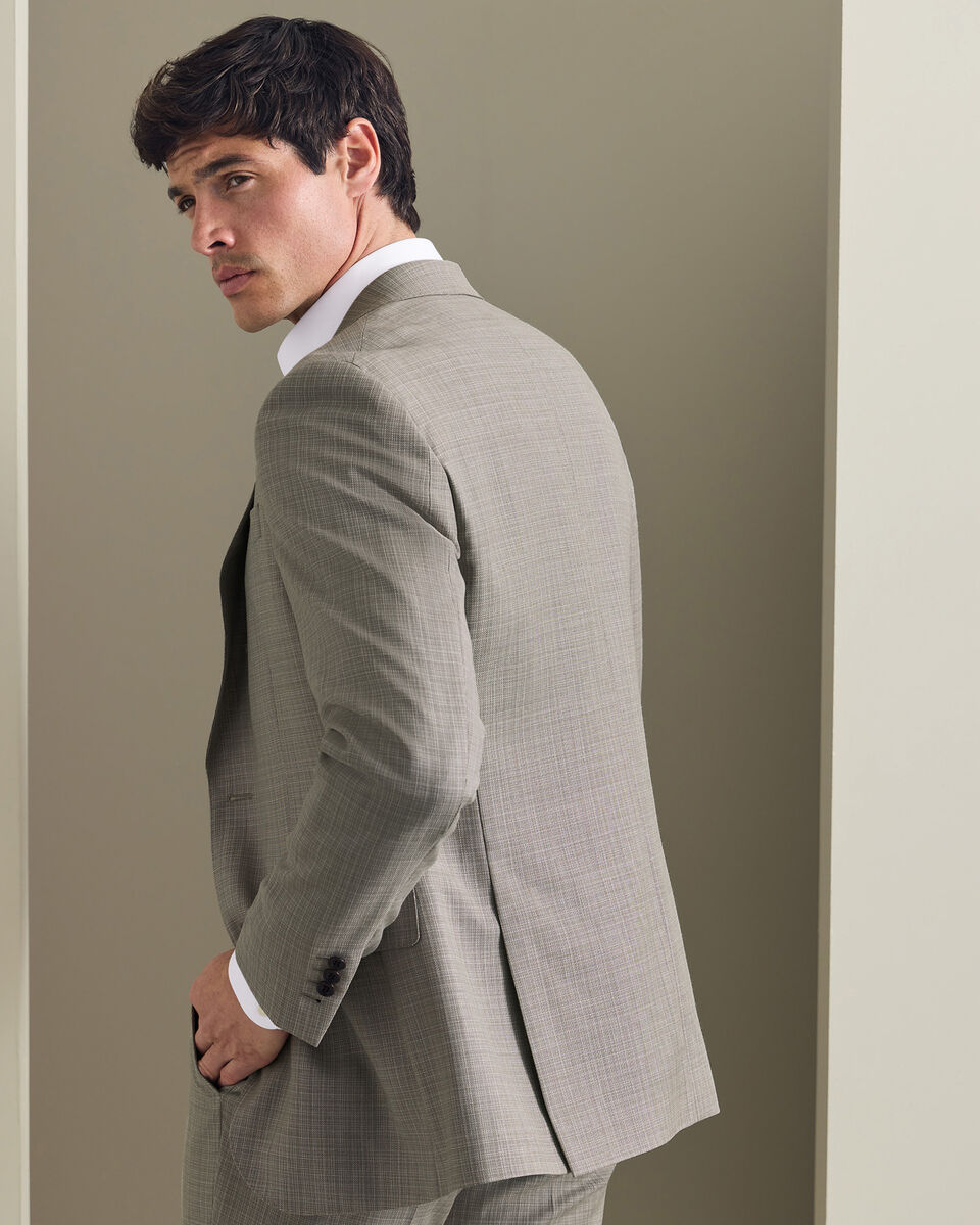 Italian Luxury Suit Jacket - Taupe