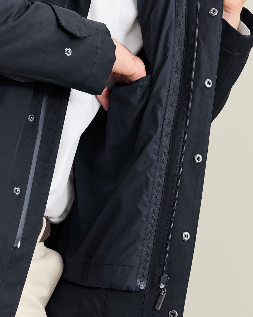 3 in 1 Raincoat with Detachable Gilet - Navy