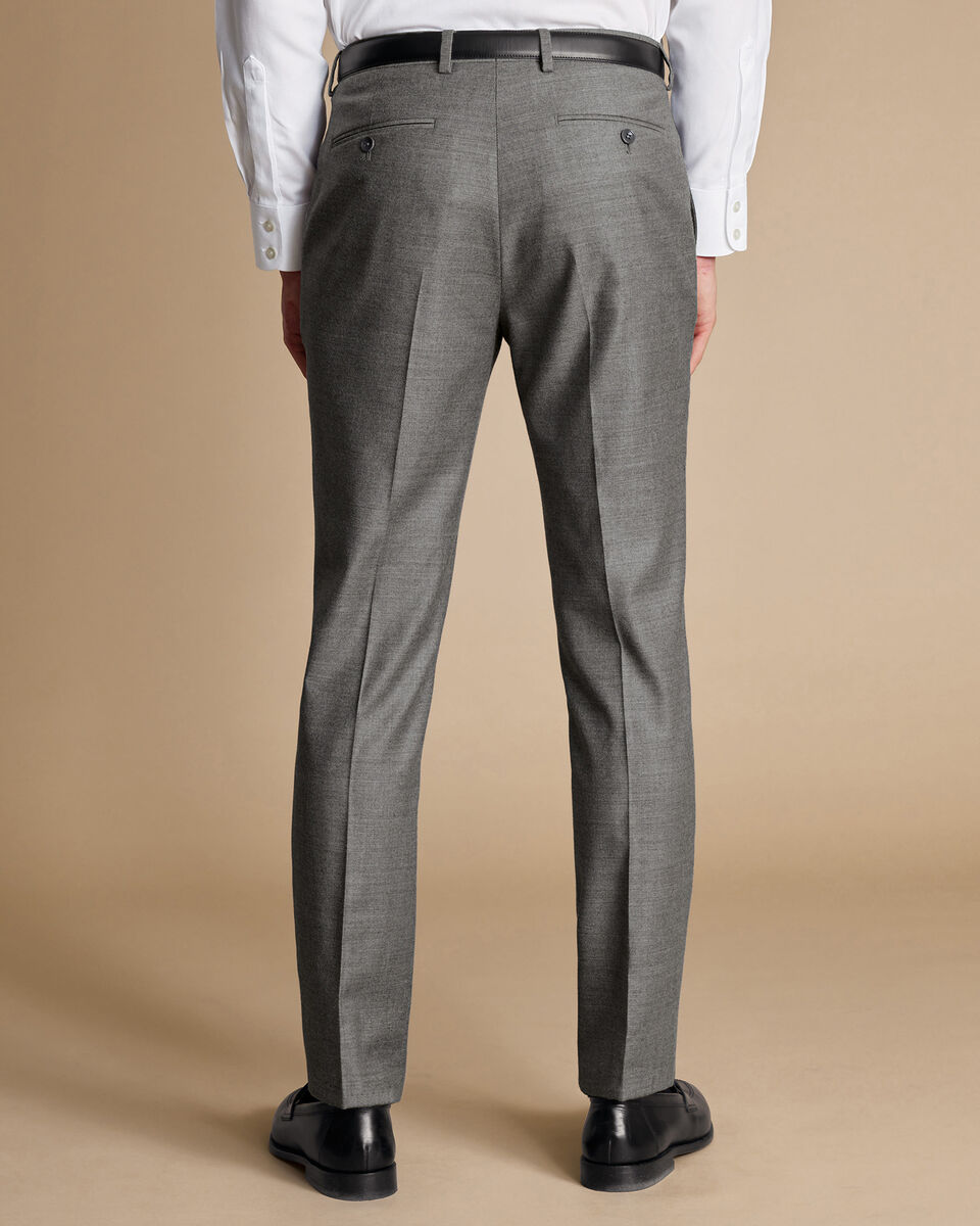 Italienische Hose aus Flanell - Grau