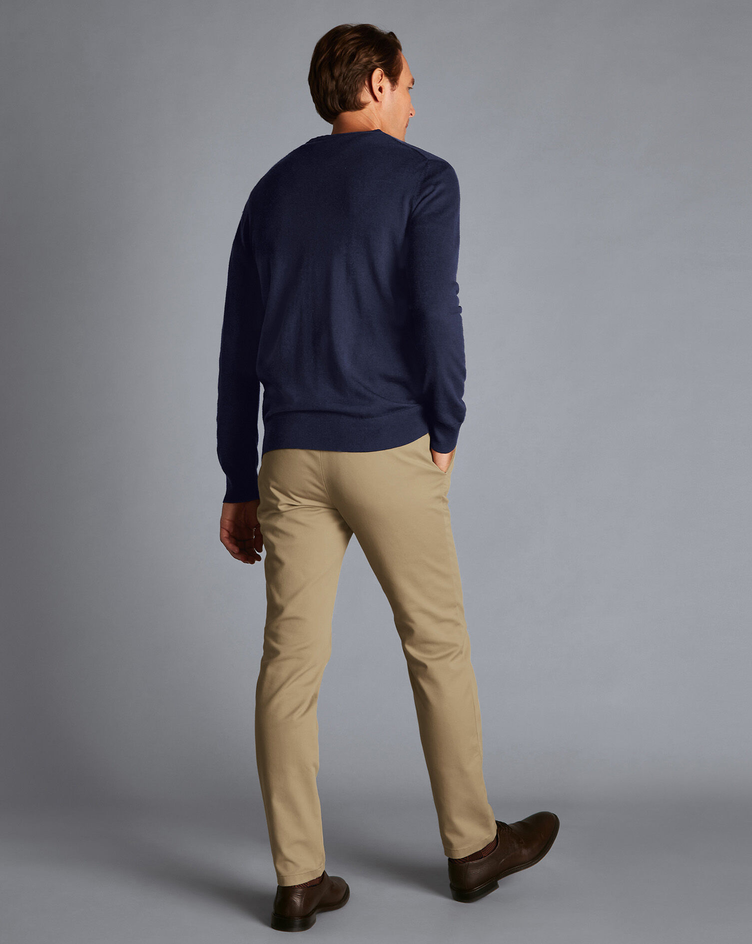 Non-Iron Chinos - Tan | Charles Tyrwhitt