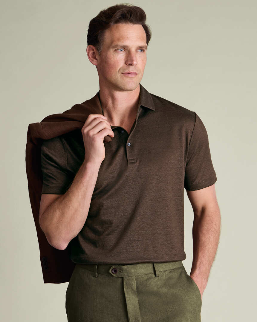 Men's Brown Linen Shirts | Charles Tyrwhitt US Men's Brown Linen Shirts | Charles Tyrwhitt US