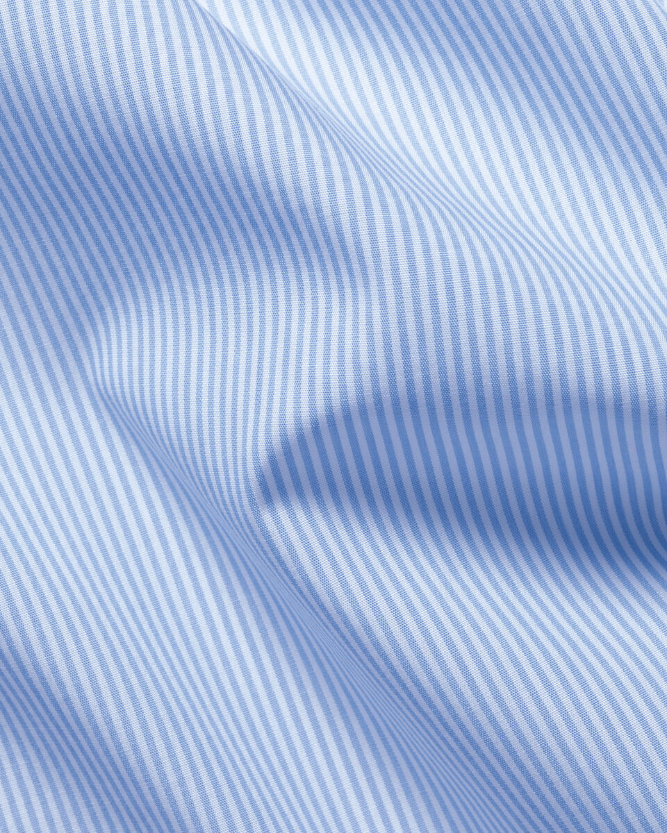 Natural Stretch Sky Blue Stripe Dress Shirt