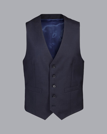 Natural Stretch Twill Suit - Navy