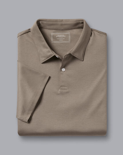 Smart Jersey Polo - Taupe