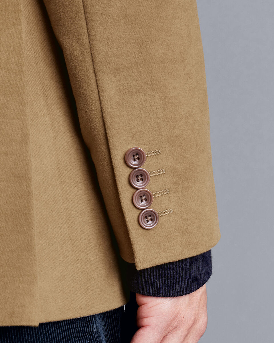 Italian Moleskin Jacket Tan Charles Tyrwhitt