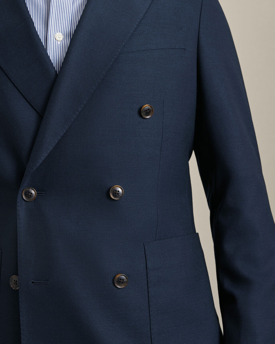 Blazer signature crois&eacute; &ndash; Bleu marine