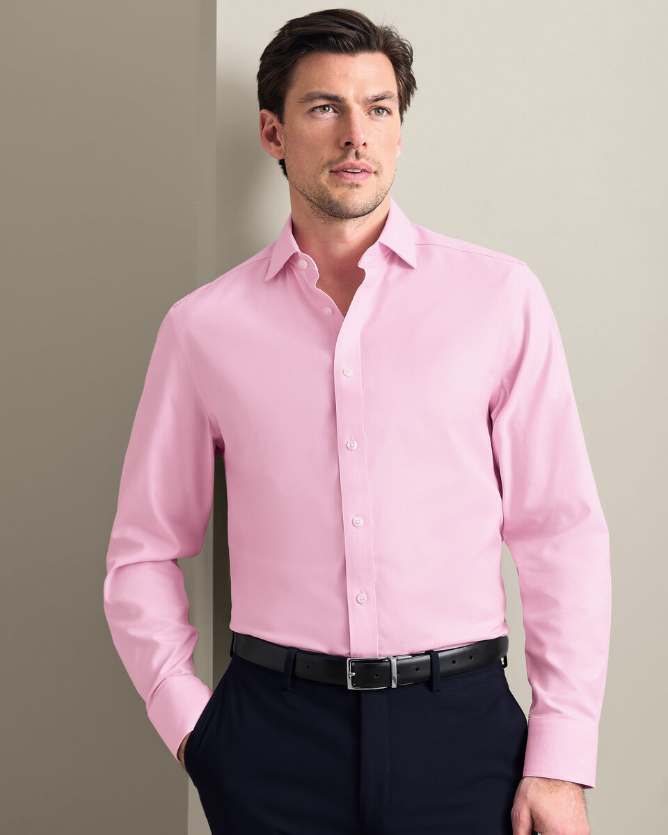 Non-Iron Twill Shirt - Pink