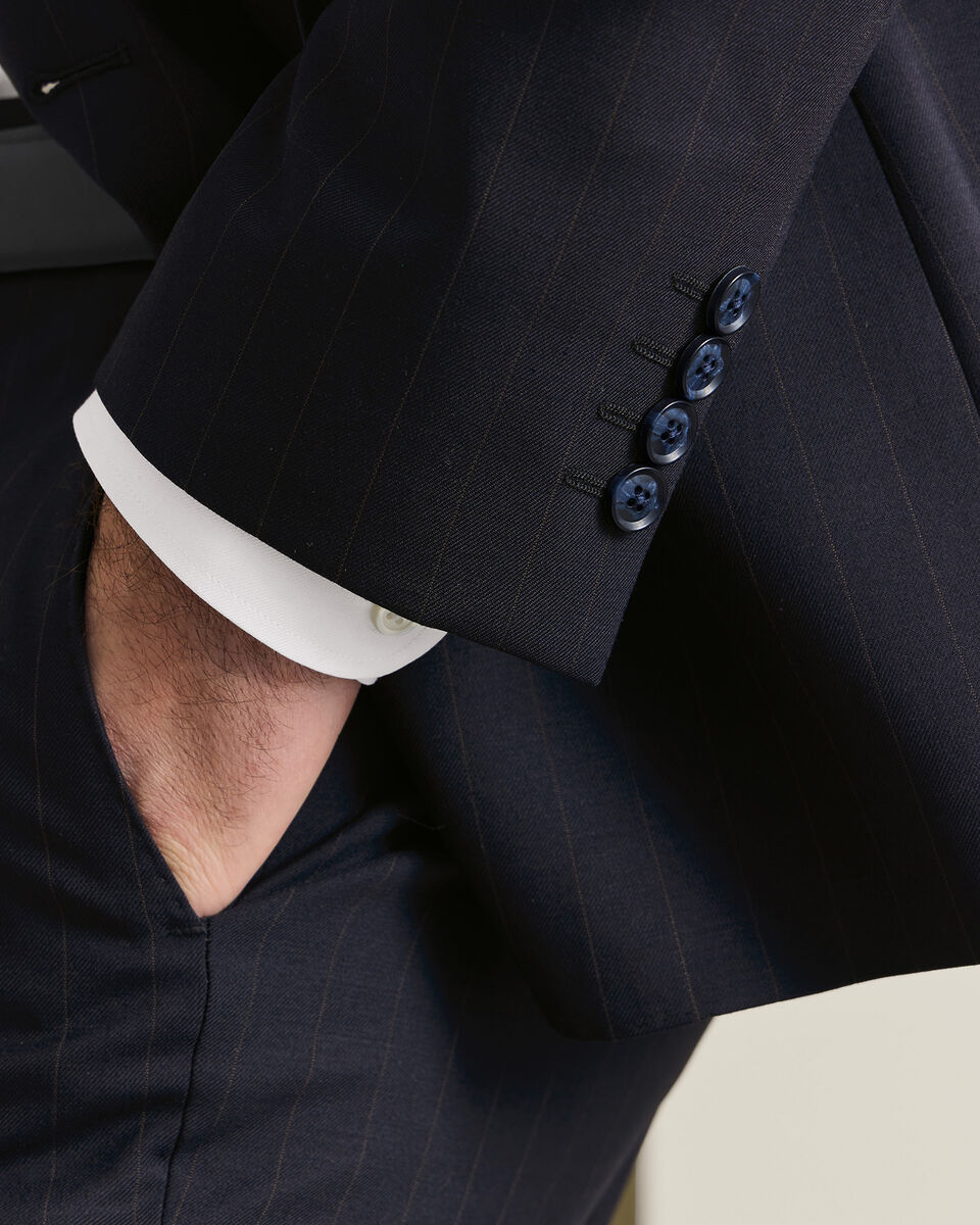 Stripe Suit - Dark Navy