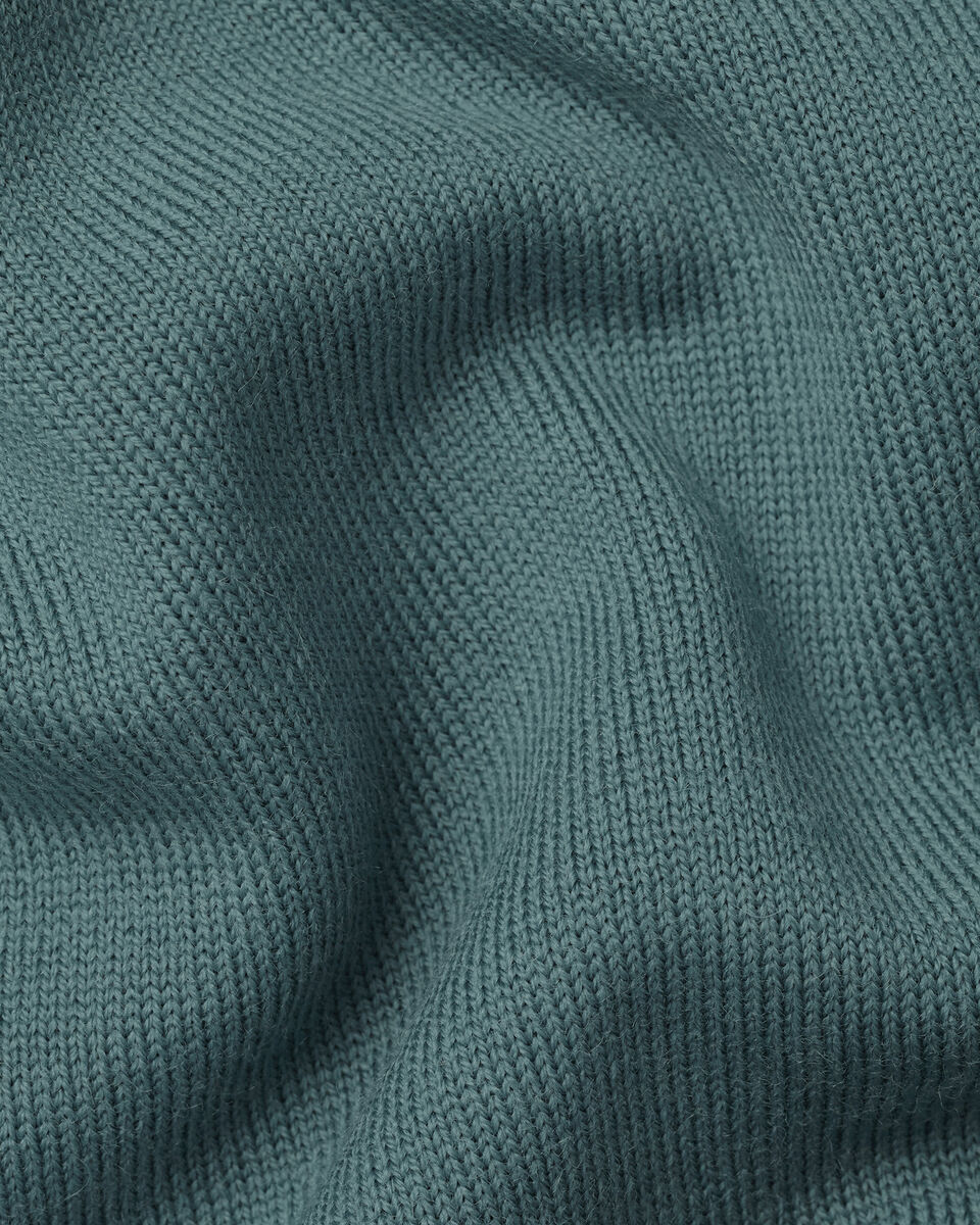 Pure Merino V-Neck Jumper - Teal Green