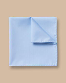 Cotton Pocket Square - Sky Blue
