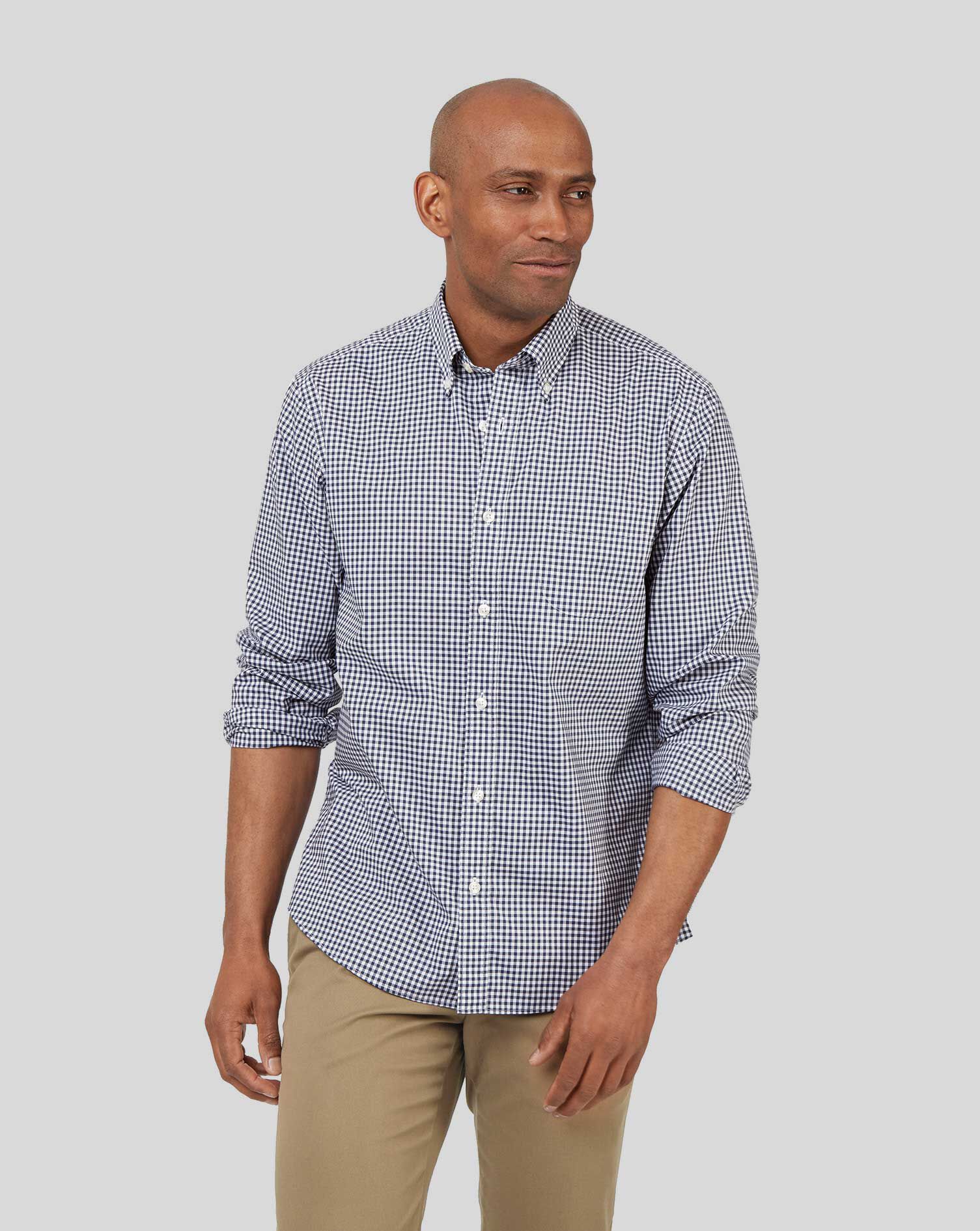 Button-Down Collar Non-Iron Stretch 