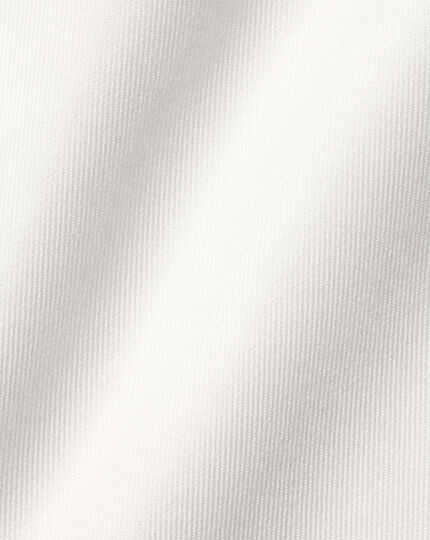 Bügelfreies Twill-Hemd - Elfenbeinweiß