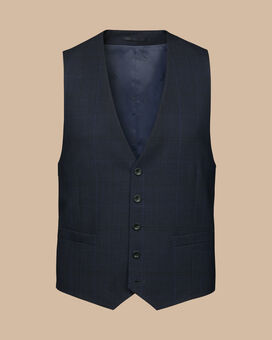 Ultimate Performance Prince Of Wales Waistcoat - Navy