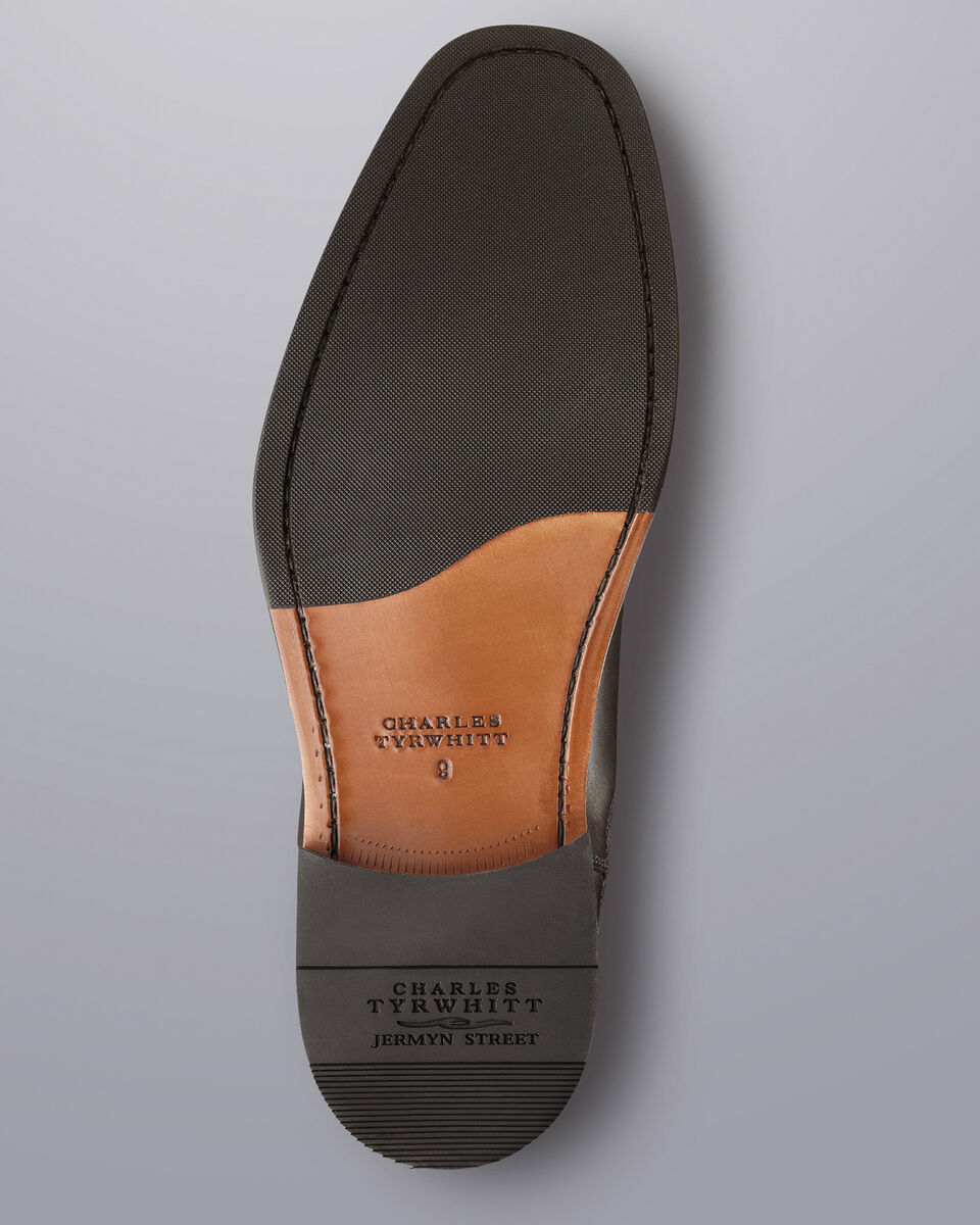 Leather Chelsea Boots Dark Chocolate Charles Tyrwhitt