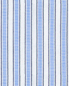 Non-Iron Poplin Guard Stripe - Cornflower Blue