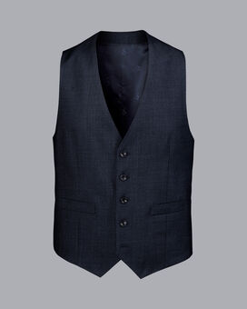 Ultimate Performance End-on-End Suit Waistcoat - Navy
