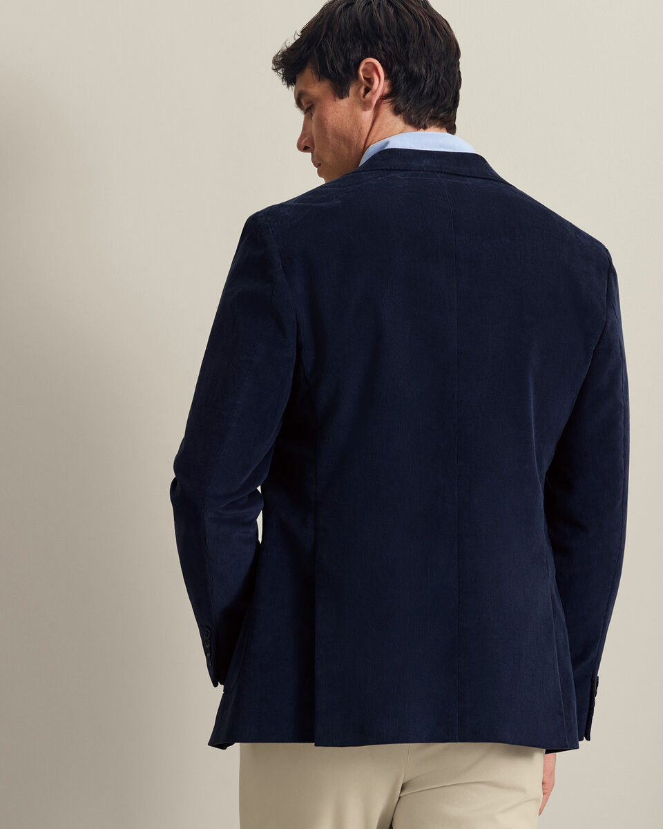 Corduroy Jas - Marineblauw