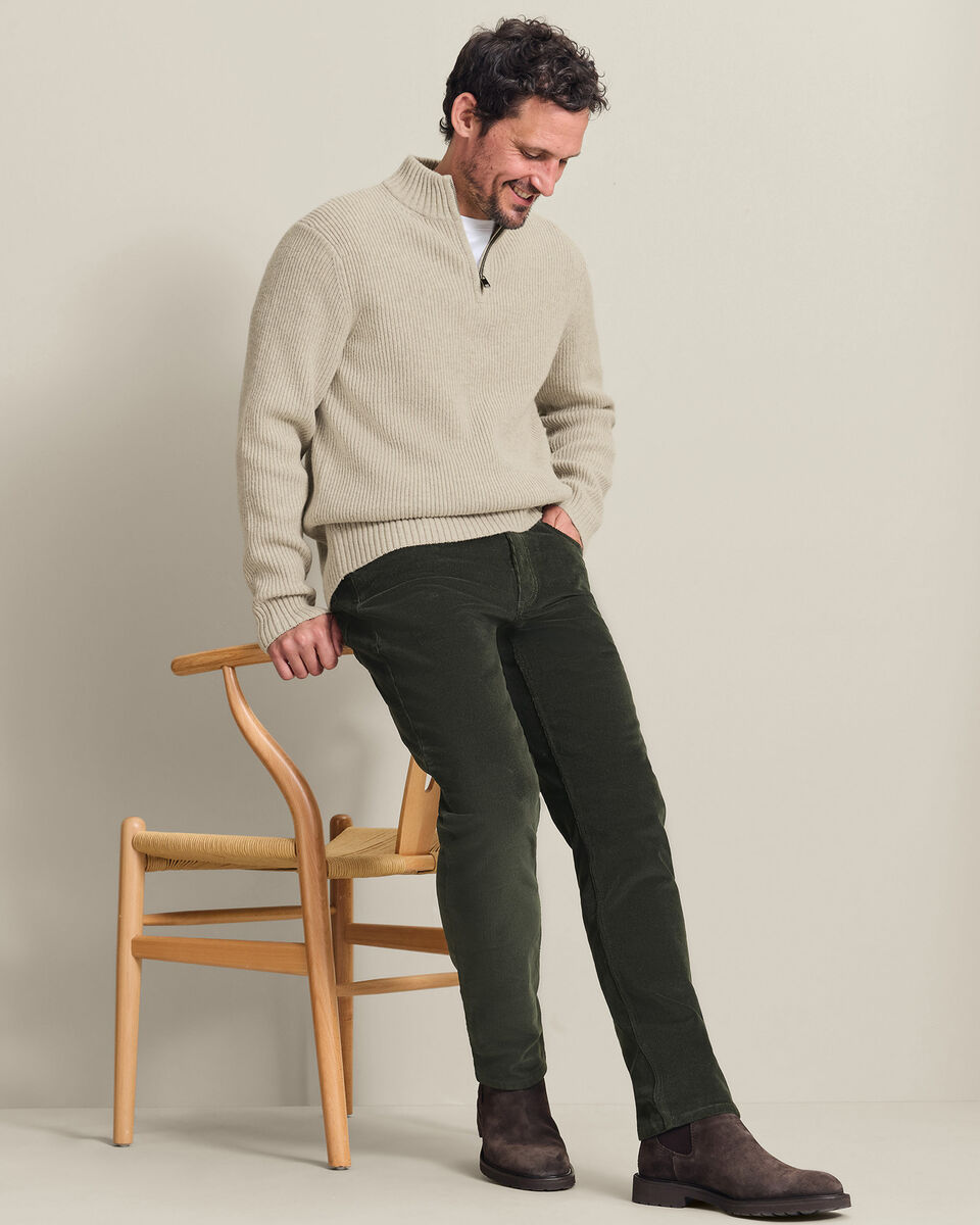 Corduroy 5 Pocket Pants - Forest Green