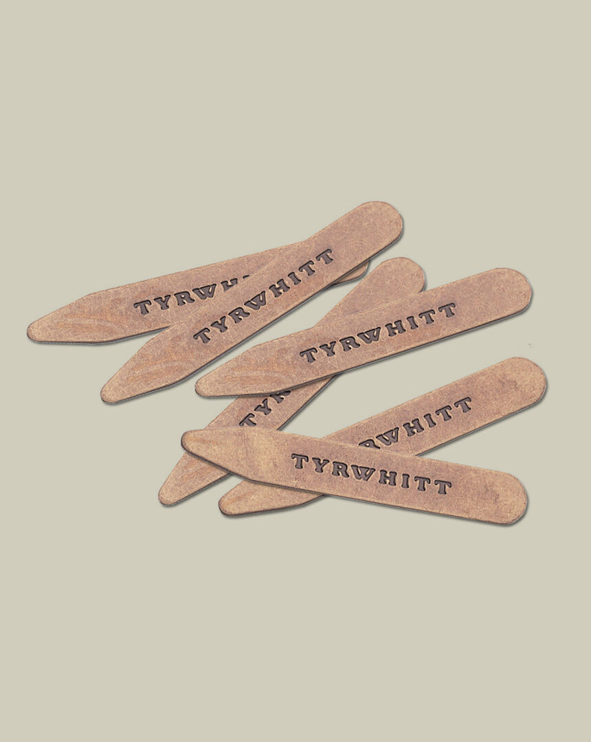 3 Pack Solid Brass Classic Collar Stays by Charles Tyrwhitt