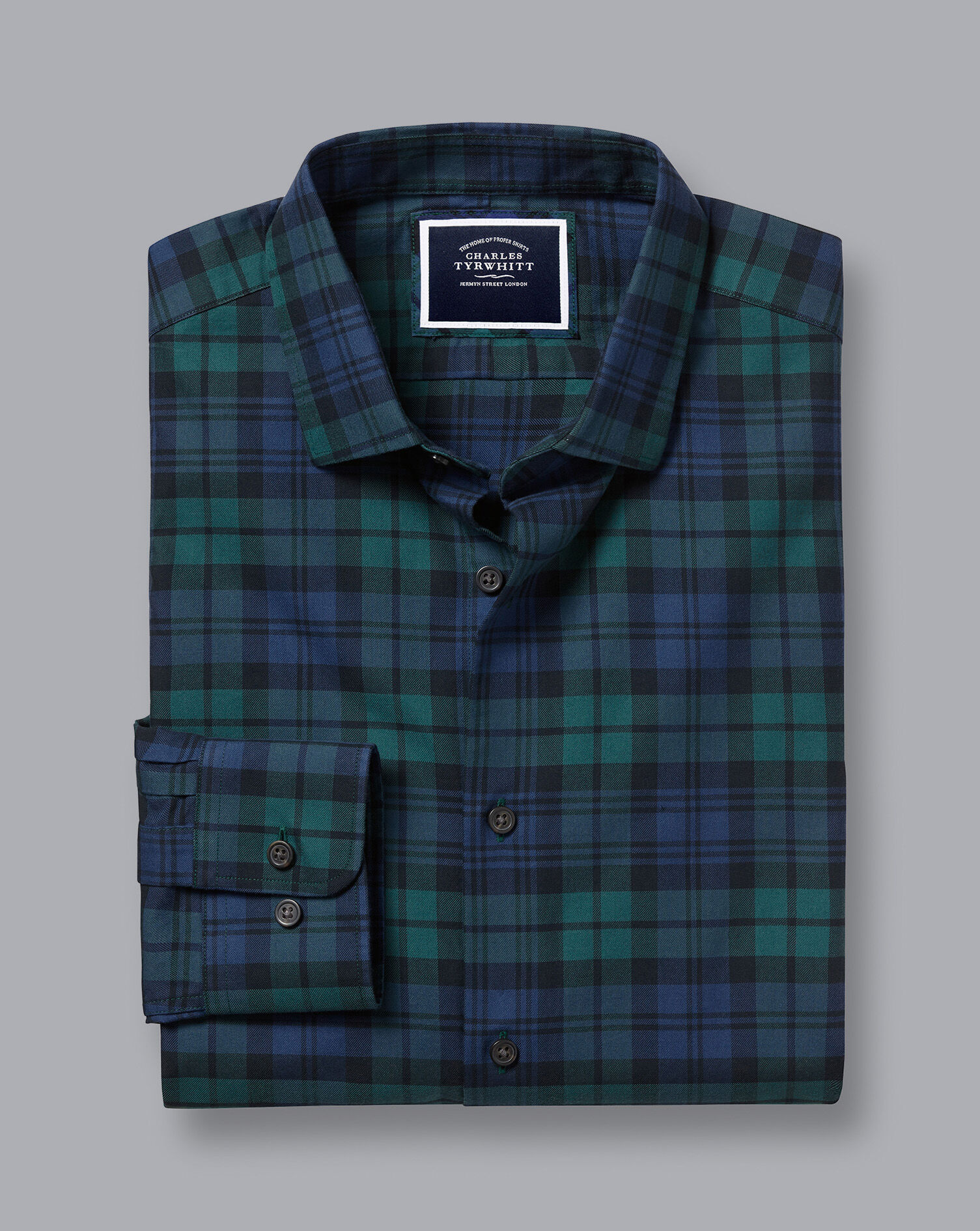 Blackwatch Check Fine Flannel Shirt 