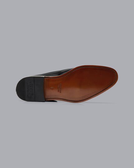 Oxford-Schuhe aus Leder - Schwarz