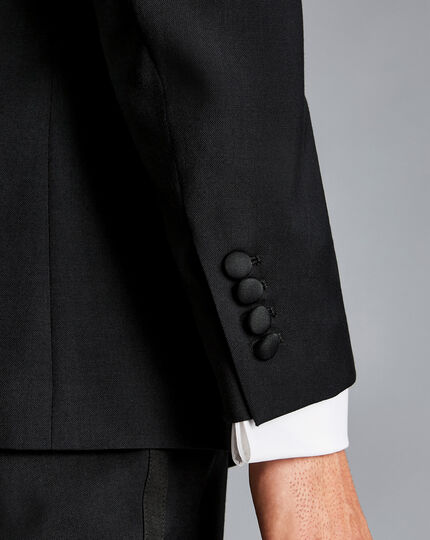 Shawl Collar Dinner Suit Jacket - Black