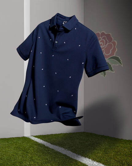 England Rugby Embroidered Pique Polo