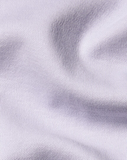 Combed Cotton Polo - Lilac Purple