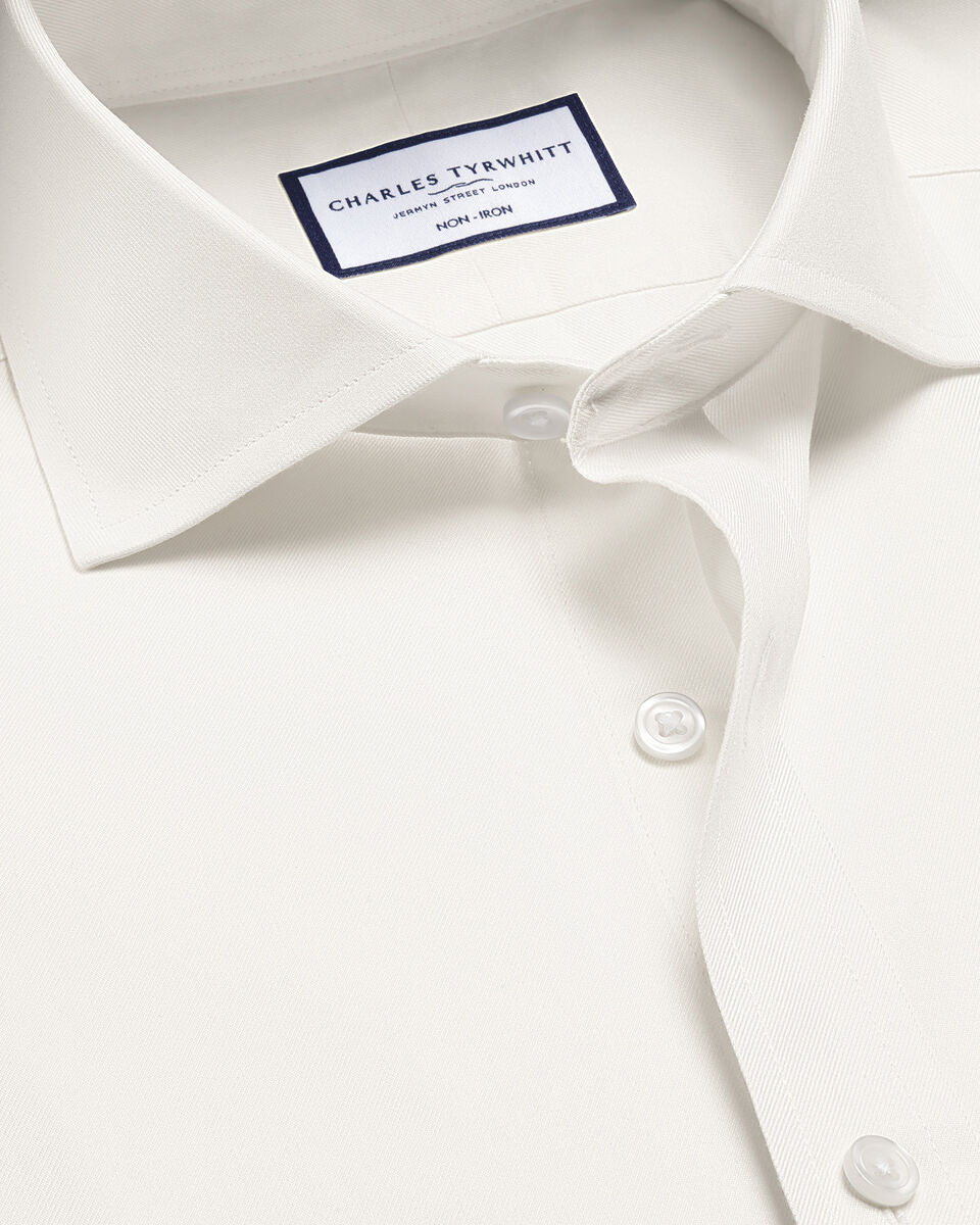 Non-Iron Twill Shirt - Ivory