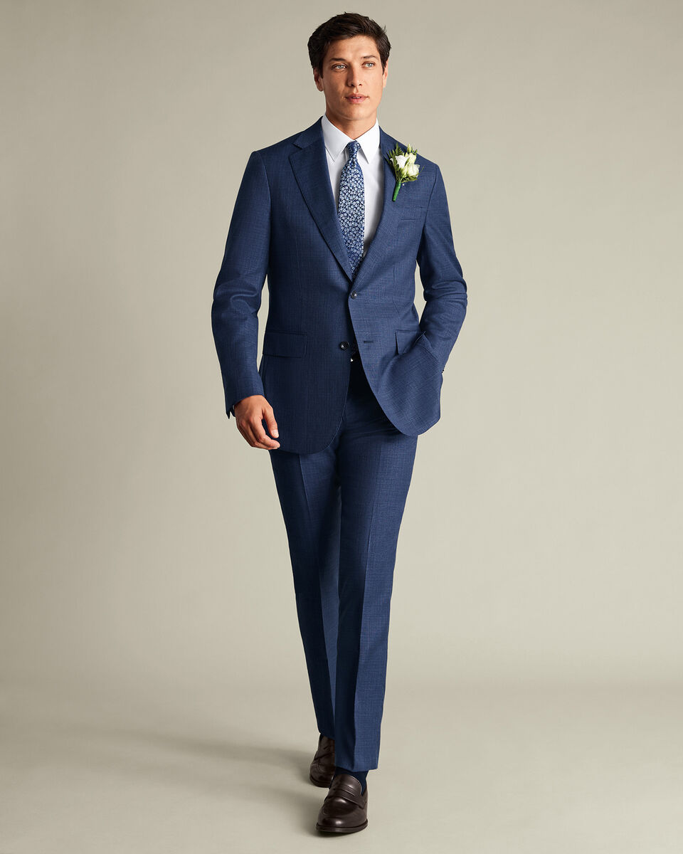 Luxury Italian Suit - Ink Blue