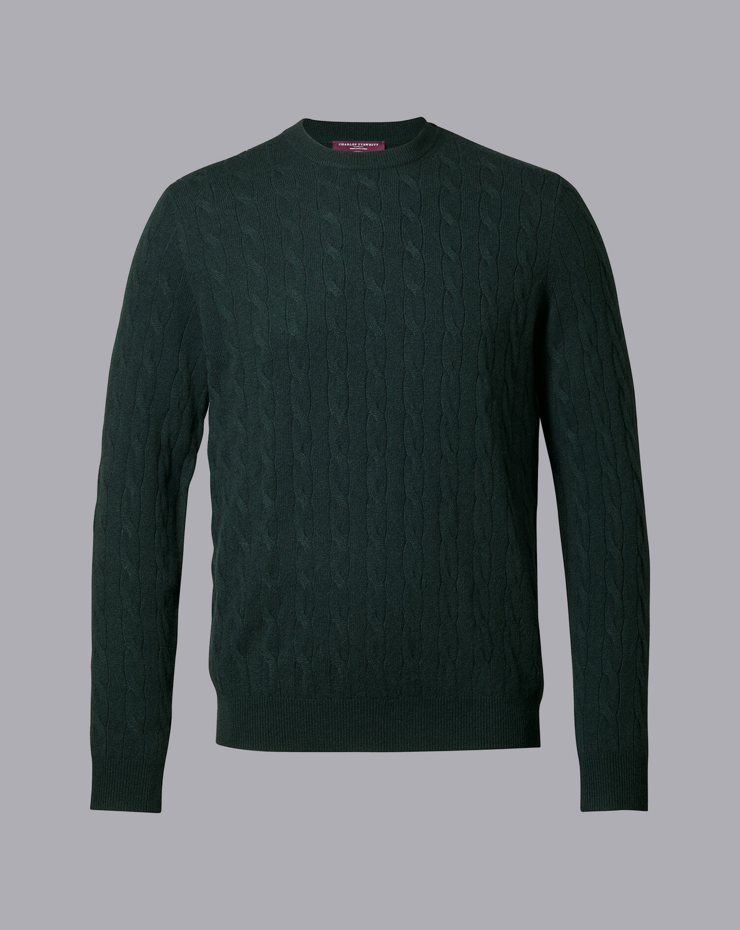 Cashmere Cable Knit Crew Neck Jumper 