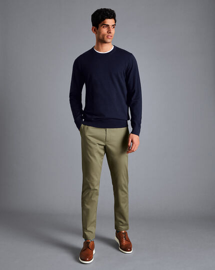 Ultimate Non-Iron Chinos - Olive Green