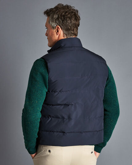 Quilted Gilet - Navy