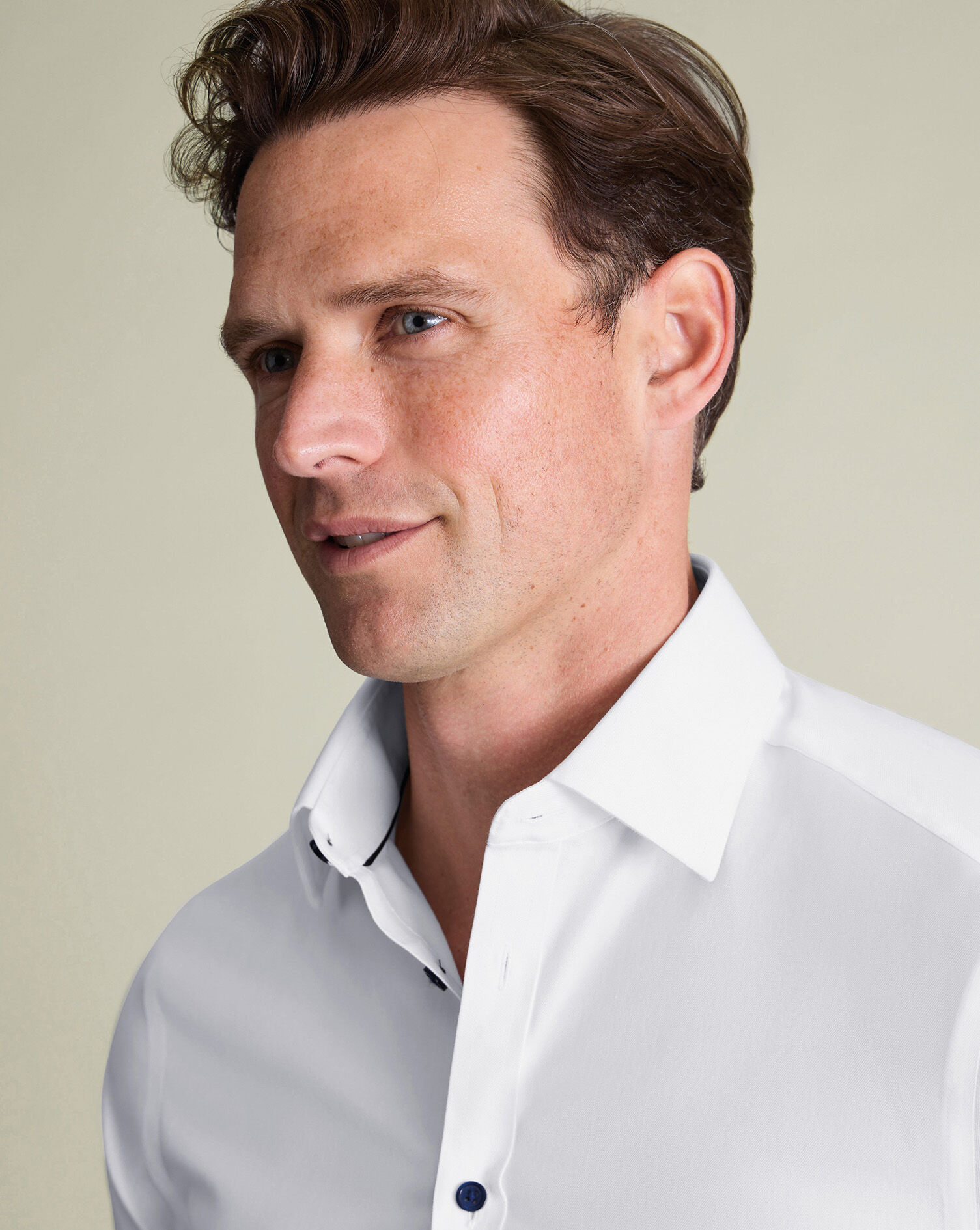 Non-Iron Twill Shirt - White