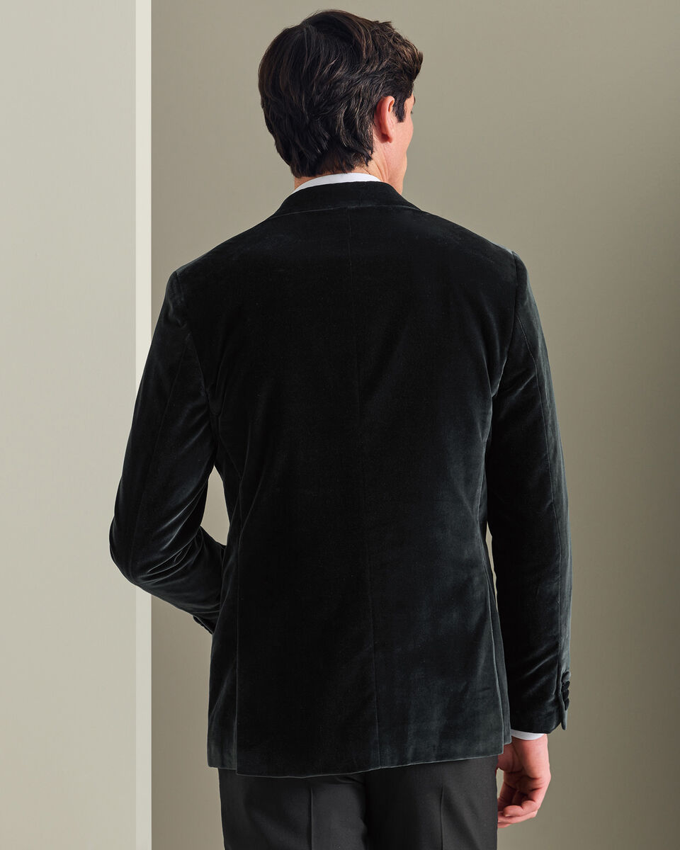 Italian Velvet Jacket - Black