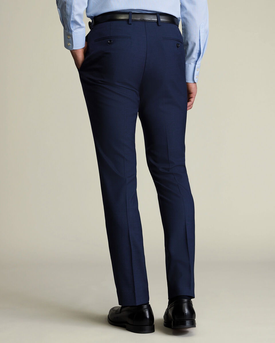 Ultimate Performance Sharkskin Suit Trousers &ndash; Indigo Blue