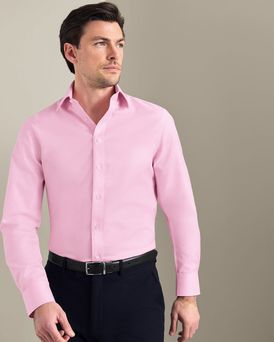 Non-Iron Twill Shirt - Pink