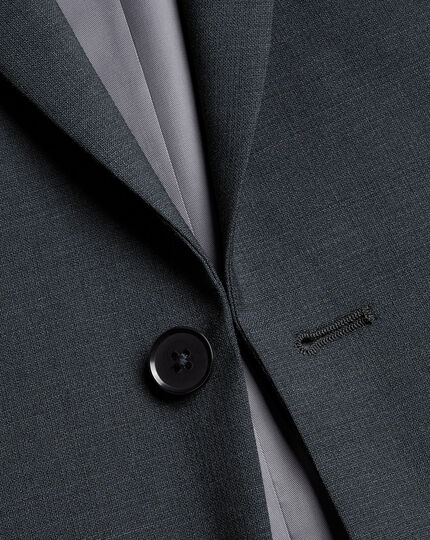 Business Textured Suit - Steel Grey