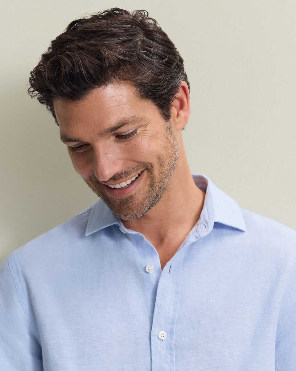 Chemise en pur lin &ndash; Bleu ciel
