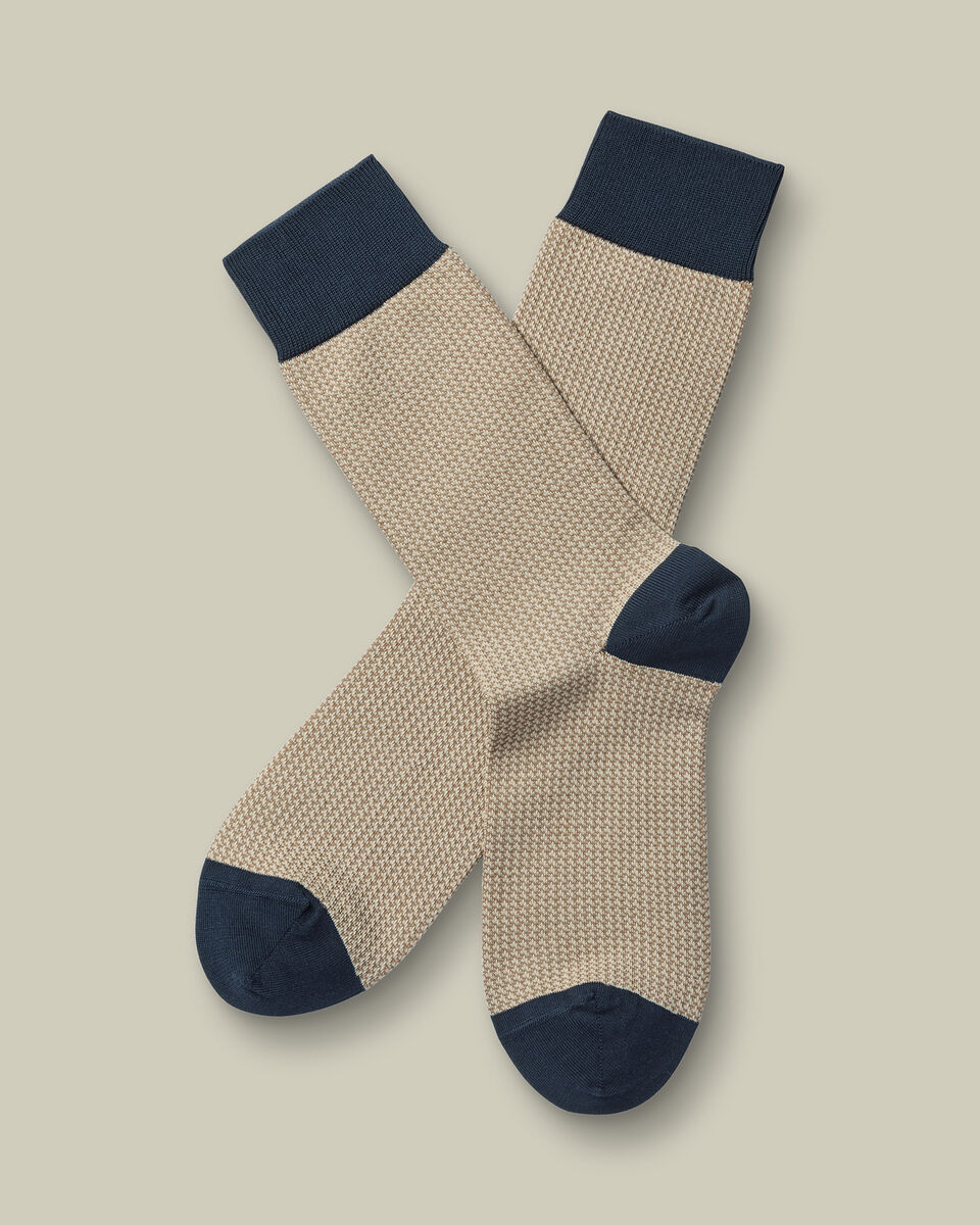 Puppytooth Socks - Stone