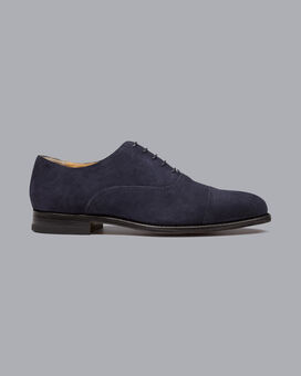 Oxford Toe Cap Shoes - Steel Blue