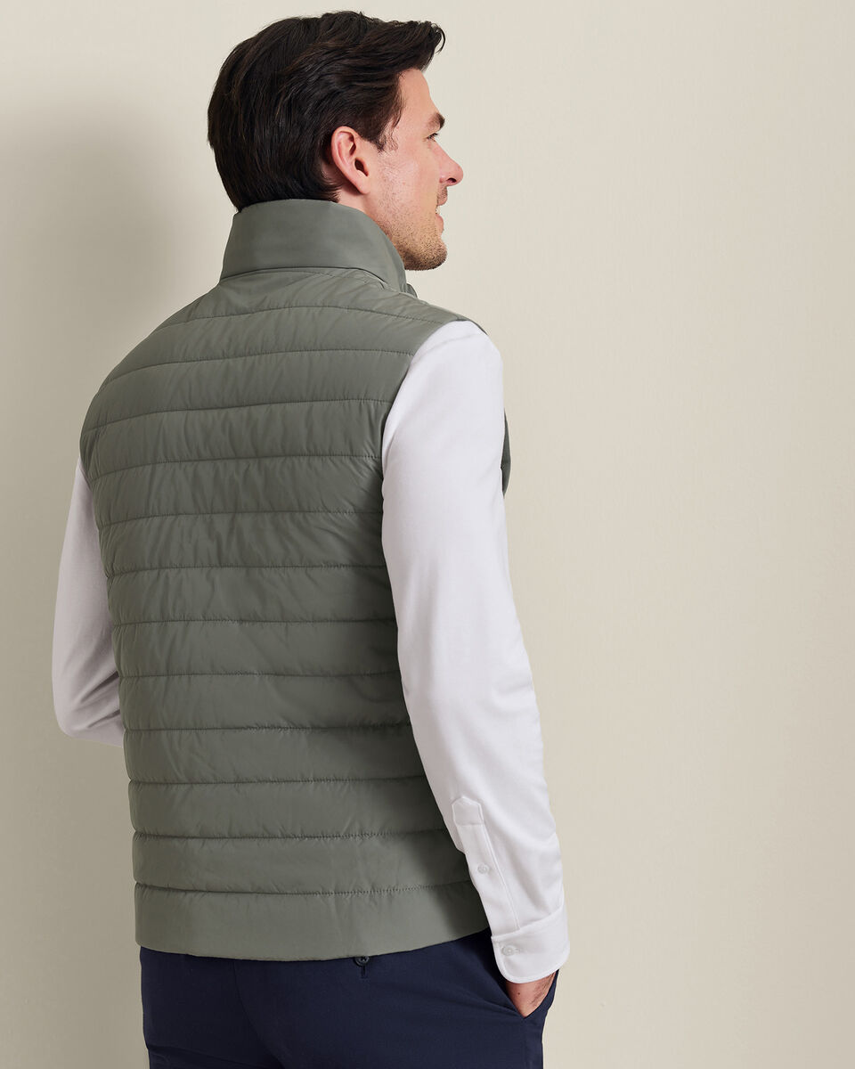 Lightweight Quilted Gilet - Sage Green