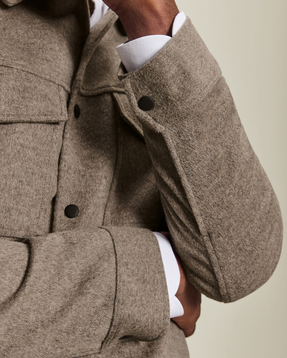Gr&egrave;ge Veste Harrington en laine