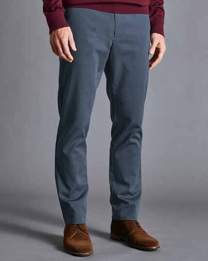 Cotton TENCEL™ Stretch Trousers - Navy